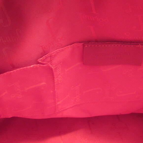 Jenrigo Large Embossed Green Leather Double Handle Satchel/Tote Handbag - Picture 6 of 14